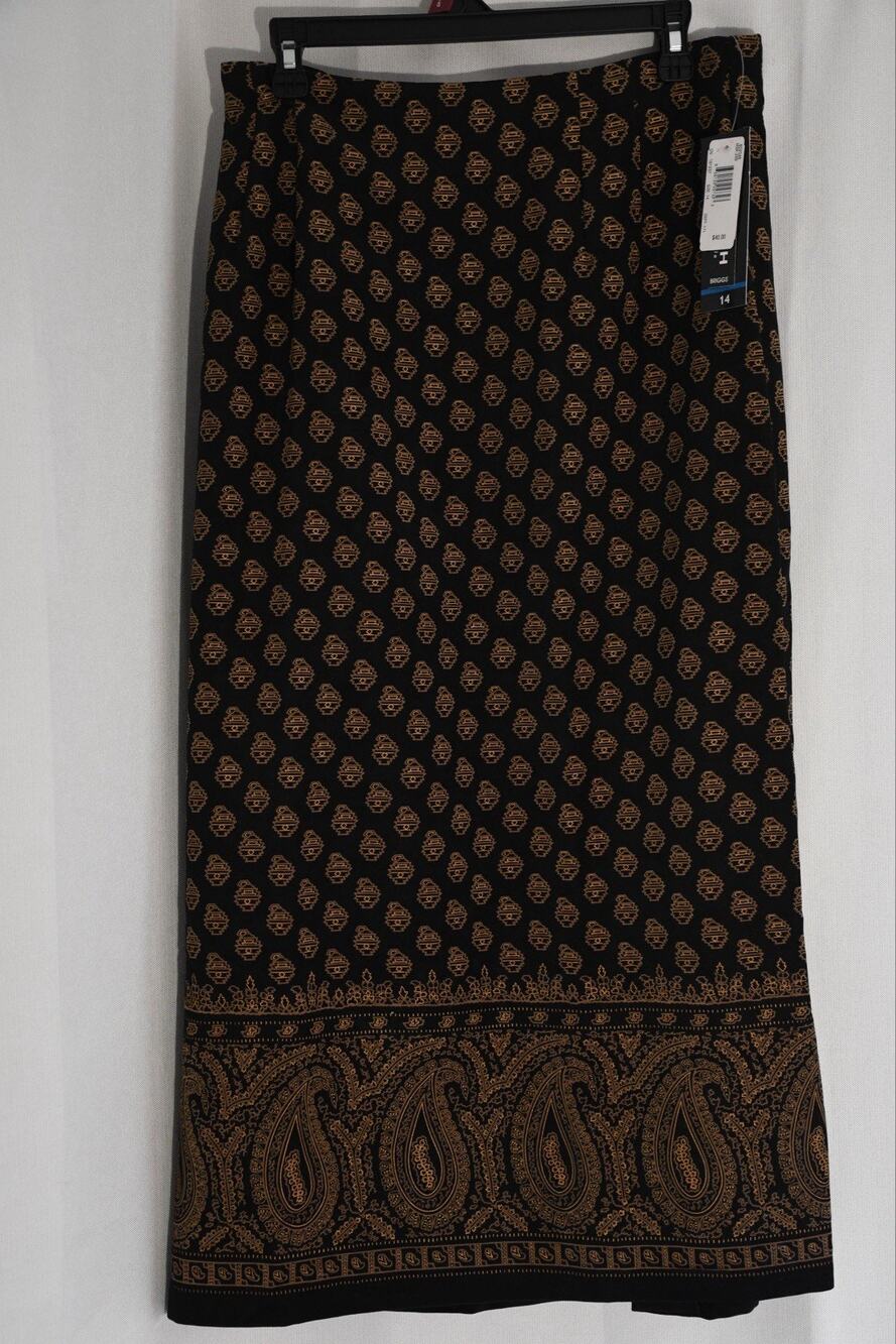 Vintage Briggs Skirt Dark A Line Skirt Womens 14 Whimsigoth Dark Cottagecore NWT